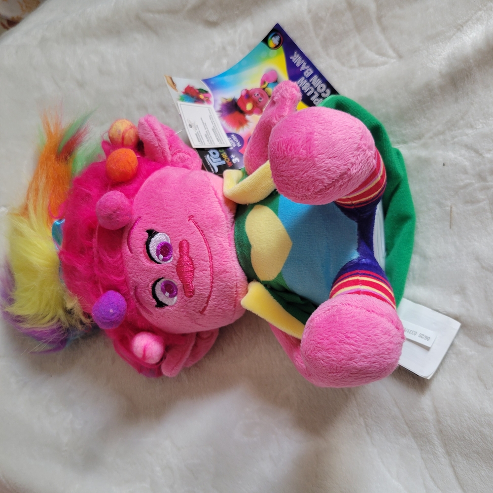 Hasbro Pink Troll Doll with Colorful Hair
